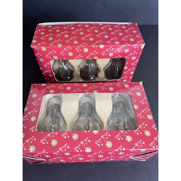 6 Lantern Style Christmas Ornaments Dillards Trimmings 2 Original Boxes Metal - Picture 3 of 5